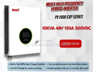 New Technology 10 Kva - 48v Must Hybrid Inverter 150a MPPT 500 Voc