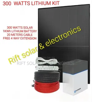 400 Watts Solar Panel - 1kwh - 500 Watts Lithium Battery Portable Kit