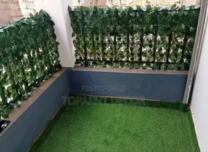 2 Sides Phase Balcony Green Artificial Privacy Fence