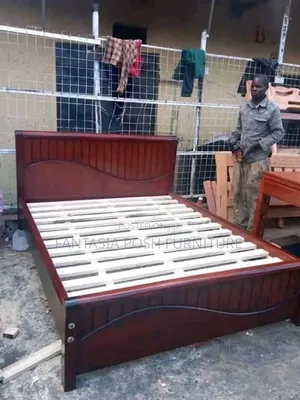 5x6 Elegant Wave-Design Bed - Pay on Delivery