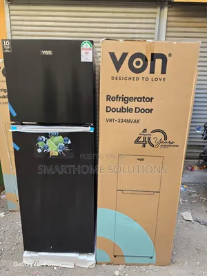 Von Fridge Double Door 334litres No Frost