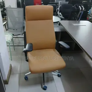High Back Executive Brown Staff Seat