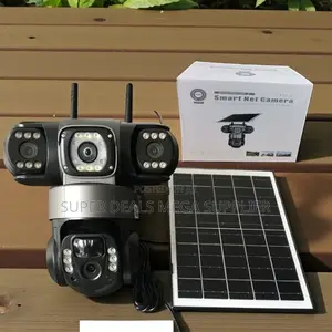 V380 Pro 12mp 4g Triple Lens Solar PTZ Camera With Color Night Vision