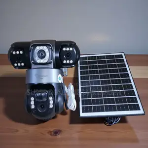 Smart 12mp V380 Pro 4g Solar Triple Lens PTZ Camera With Color Vision