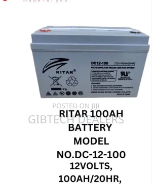 Ritar 100ah Battery 12v 100ah/20hr