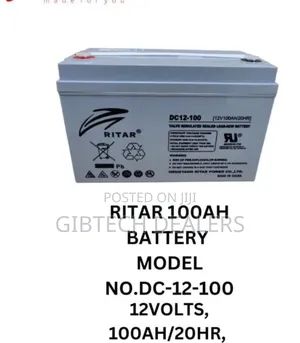 Ritar 100ah Battery 20hr