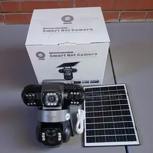 V380 Pro 12mp 4g Solar Powered PTZ Triple Lens Camera 24/7 Color View