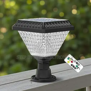 Dusk to Dawn Solar Main Gate Pillar Light RGB Waterproof Led Lamp