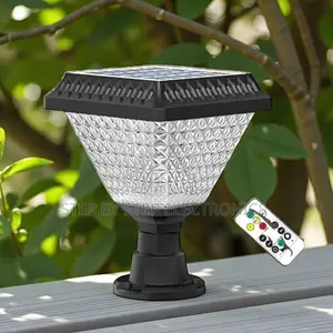 Solar Gate Pillar Light Auto on Off RGB Led Dusk to Dawn Outdoor