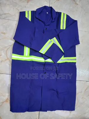 Reflective Roal Blue Dust Coats Woven Cotton