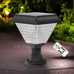 Dusk to Dawn Solar Pillar Light RGB Led Bright Outdoor Garden Lamp