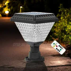 Solar Gate Pillar Light Auto on Off RGB Dusk to Dawn Long Life Span