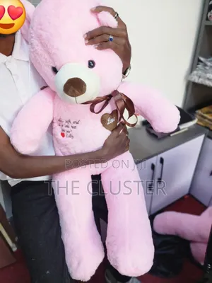 Branded Pink Teddy Bear 100cm