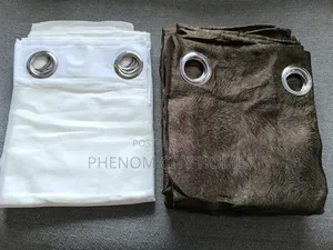 Beige Polyester Ready Curtains