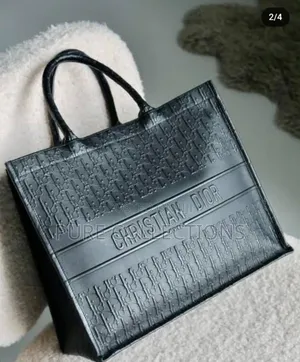 Black Christian Dior Leather Bag