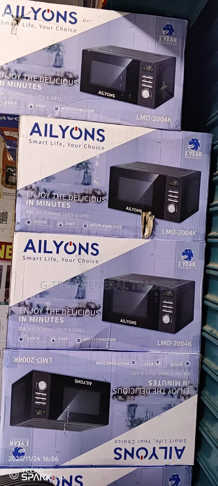 Ailyons Lmo-2004k 20l Digital Microwave With Grill Function