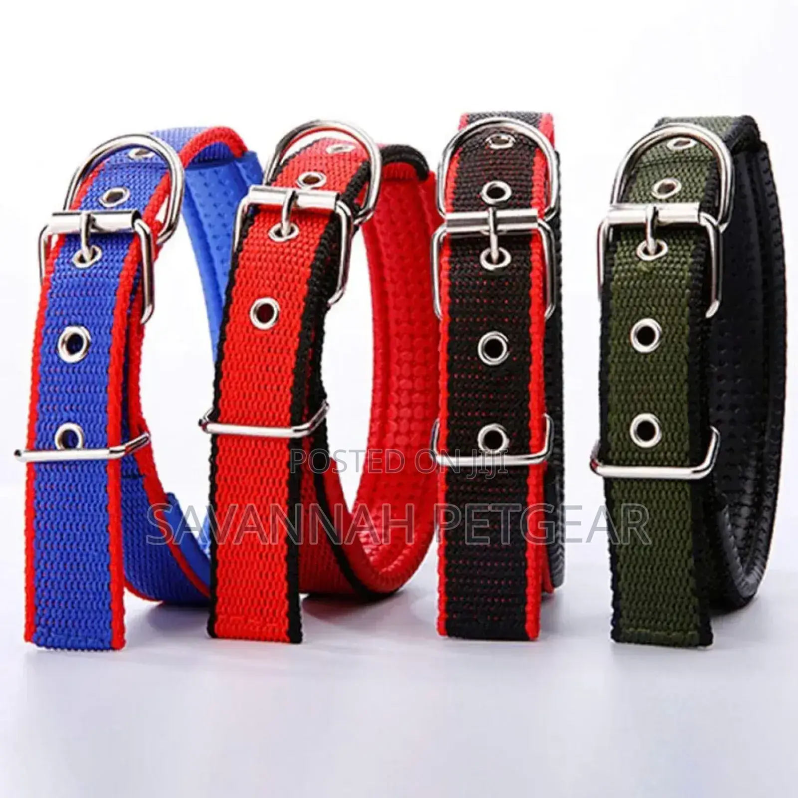 Nylon Dog Collars (Comfortable Foam Padded Adjustable Size) - Small
