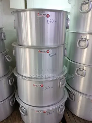 200 LTR Aluminium Sufuria Heavy Gauge / Uken Aluminium Sufuria 200 L