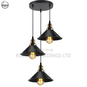 3 in 1 Black Hanging Pendant Chandeliers H201