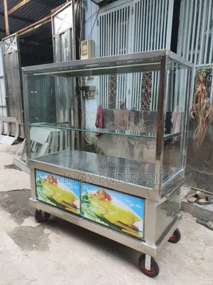 Customized Food Trolley Display.