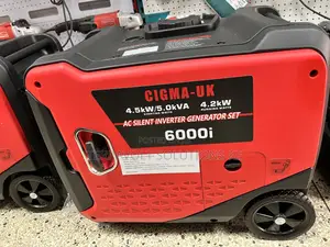 6kva Cigma Uk Km6000i Silent Petrol Inverter Generator