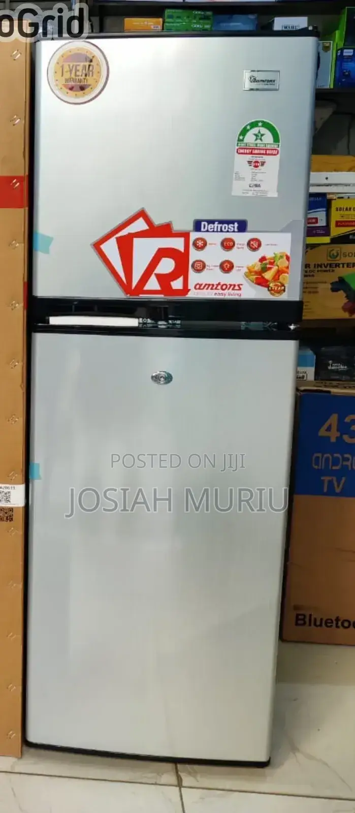 Ramtons Fridge Double Door 138litres Rf349 - 3 Star Rating