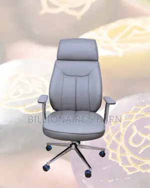 Durable Chair Leather Executive High-Density Foam | Delivery Available