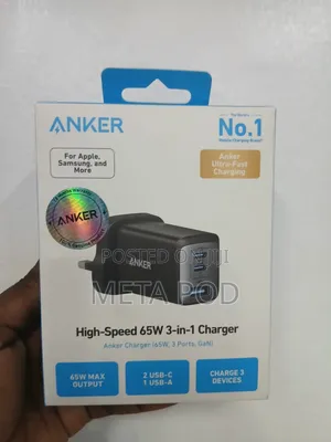 Anker High Speed 65w 3 in 1 Charger