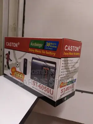 Caston Portable Rechargeable Radio With Usb, Sd Tf Card Port