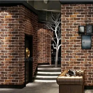 Brown Bricks Wallpaper Simple Design Wallpapers