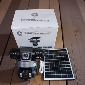 V380 Pro 12mp Solar PTZ Triple Lens Outdoor Camera With Pir Alarm