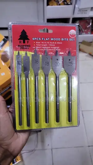 Flat Bits Set/ 6pcs Flat Wood Bits Set