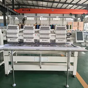 New Factory 4-Head Computerized Flat Cap Embroidery Machine