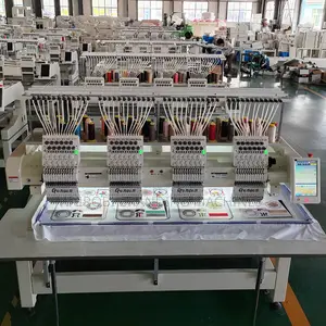 Four Heads 12 Needles Computerized Industrial Embroidery Machine