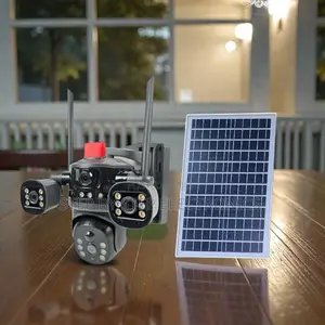 4g Multiple Lens Solar Camera Light Alarm Siren Reliable Quality