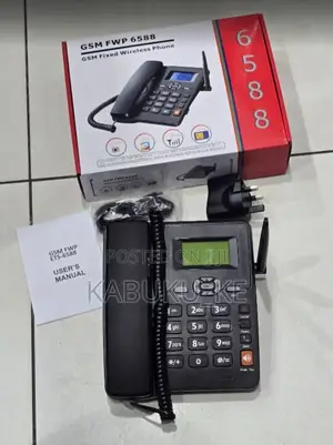 6588 GSM Fixed Wireless Phone With Sim Card Slot