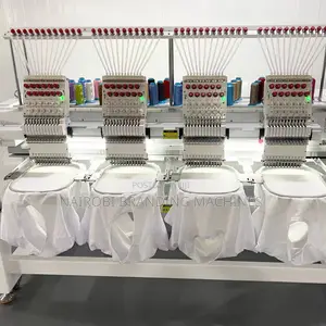 Professional 4 Heads 15 Needle Embroidery Machine For Custom Logo