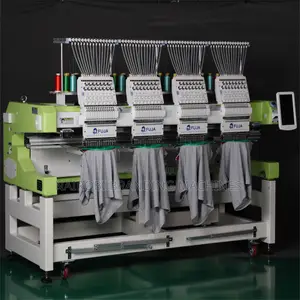 4 Heads 12 Needles Embroidery Machine for T-Shirt/Cap /Logo Design
