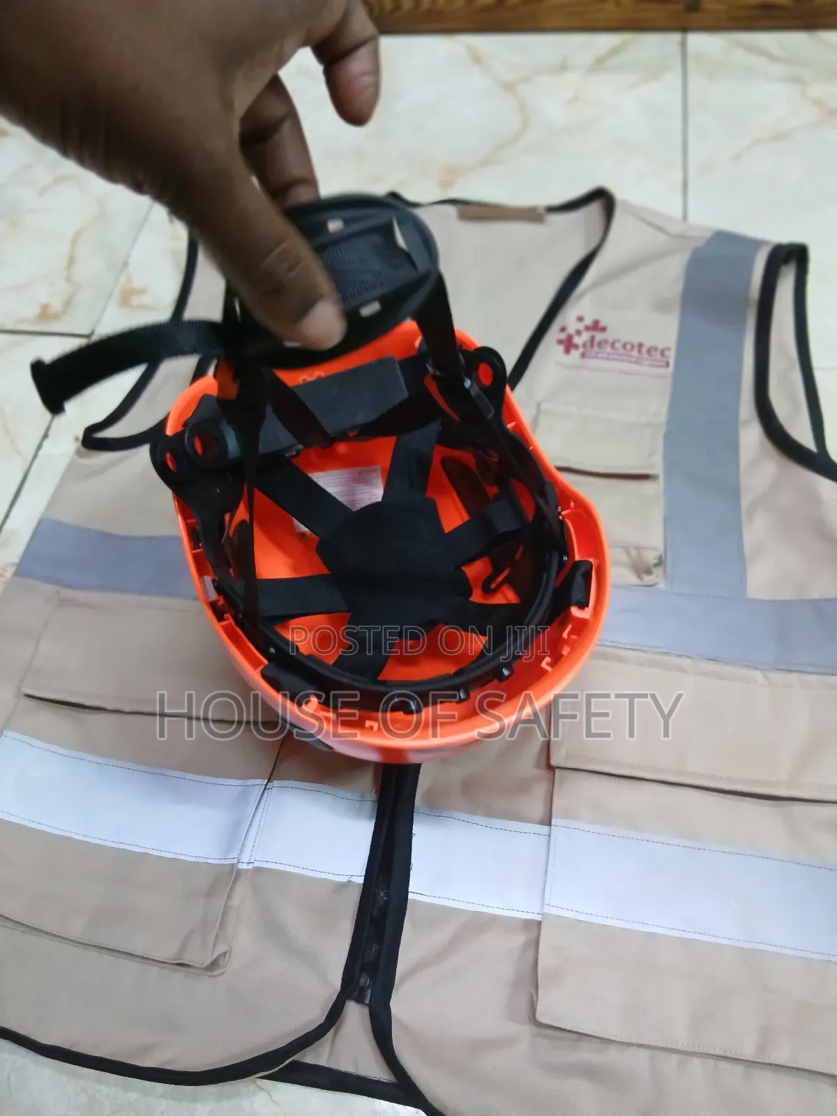 Ventilated Orange Safety Hard Hat