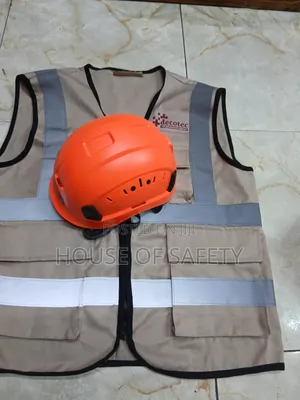 Ventilated Orange Safety Hard Hat