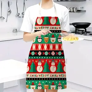 Christmas Themed Kitchen Aprons for Ladies Men Kids*