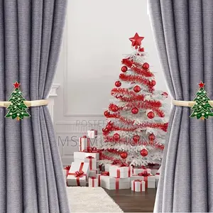 A Pair Christmas Themed Spring Curtain Holders/Tie-Backs*