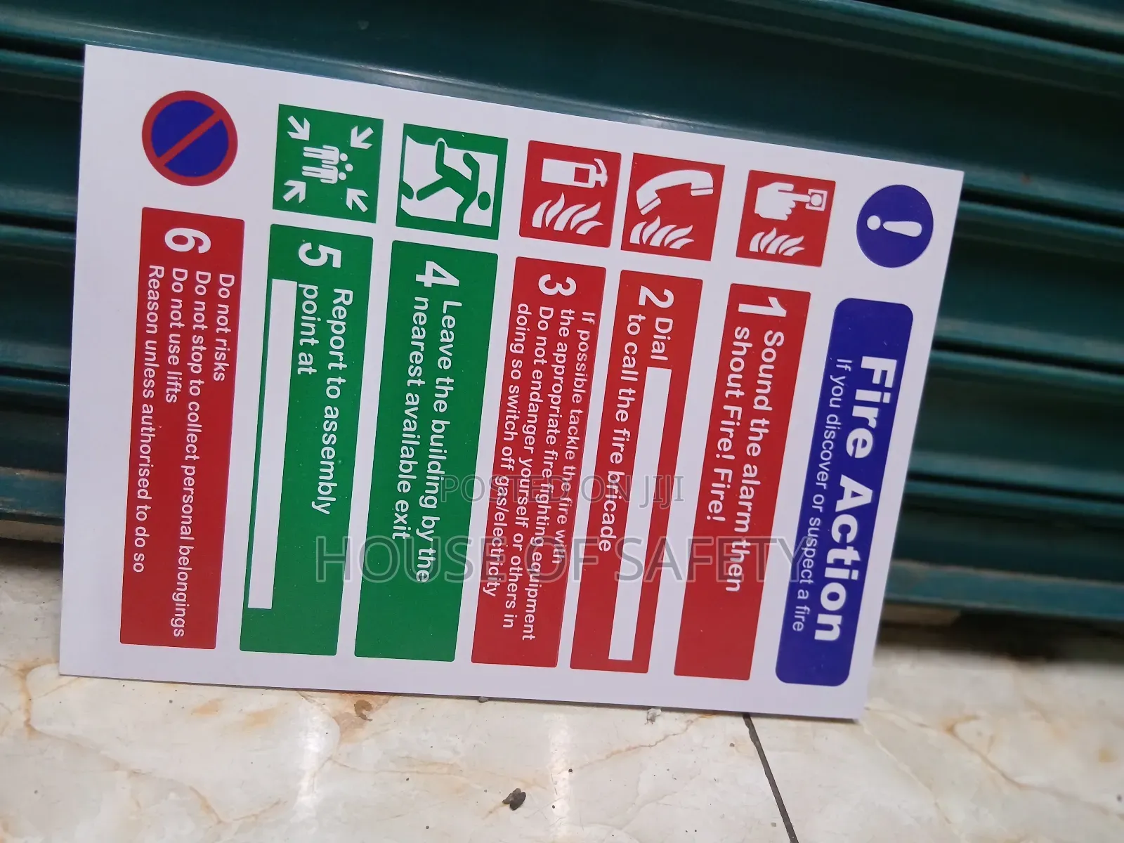 Fire Action Signs