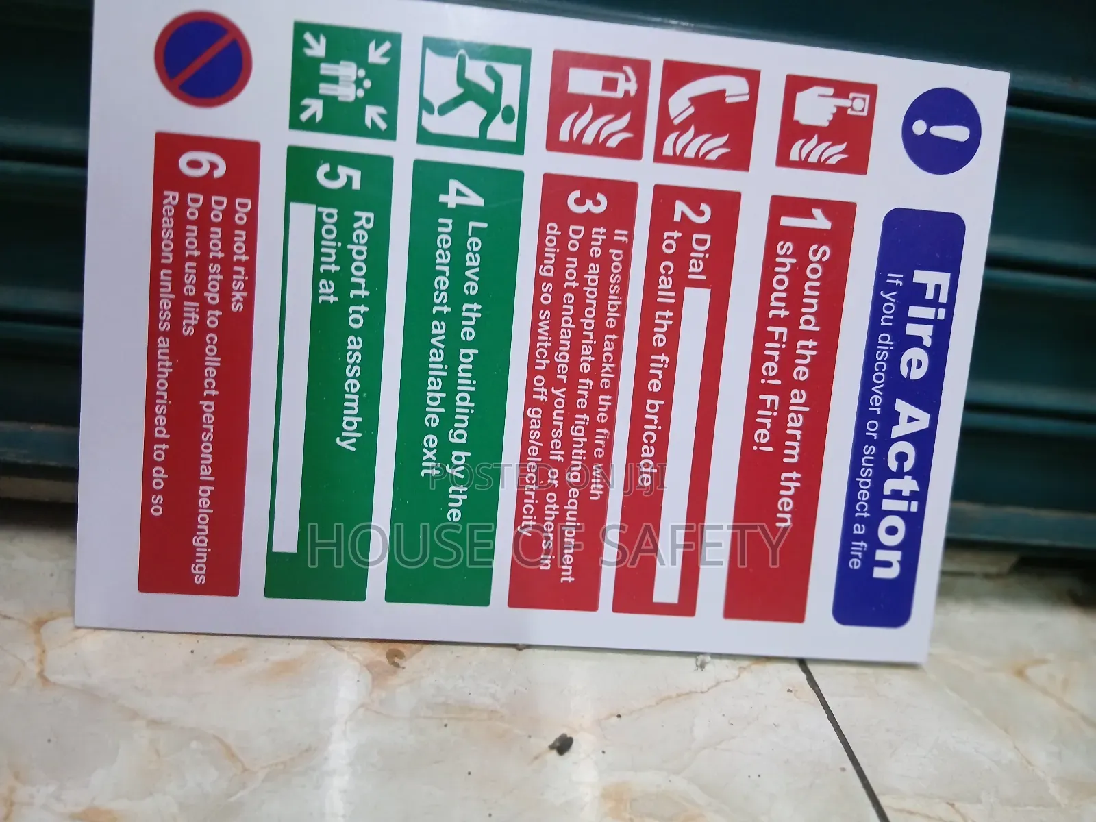 Fire Action Signs