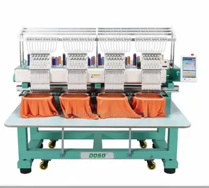 4 Head Computerized Embroidery Machine for T Shirt Logo Label