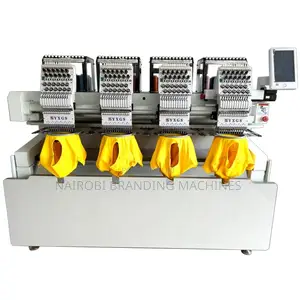High Speed 4 Head Multi Needle Flat Cap T-Shirt Embroidery Machine