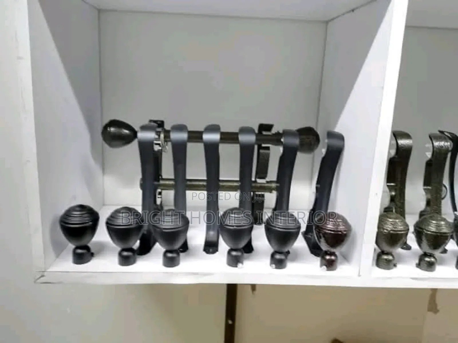 Jua Kali Curtain Rods and Bracket Available