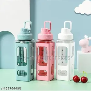 Square Plastic Water Bottle