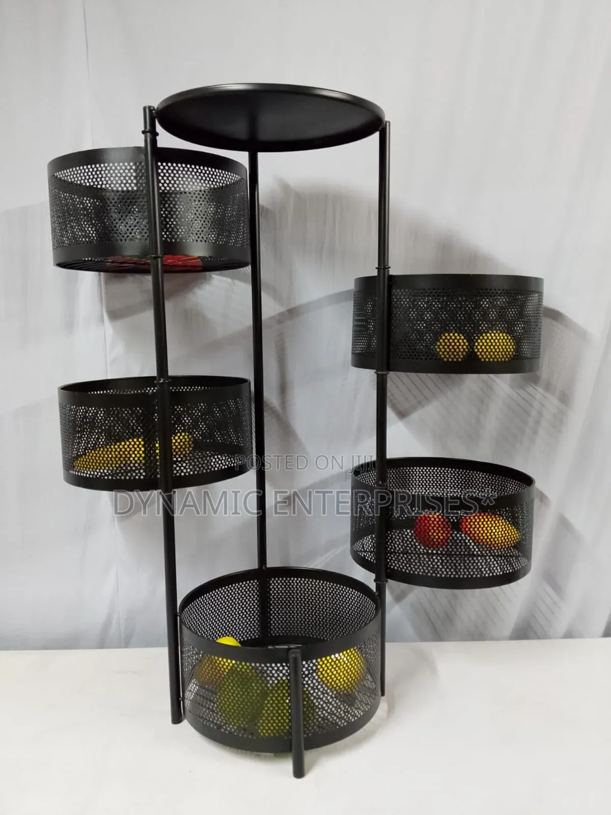 5-Tier Round Rotating Storage Rack