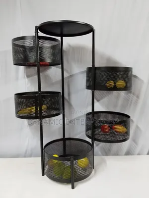 5-Tier Round Rotating Storage Rack